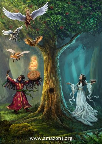 The  invocation of the light soul of a child