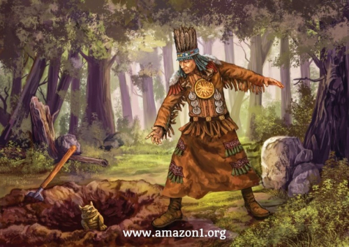 The  stages of the shamanic ritual  for human healing 4